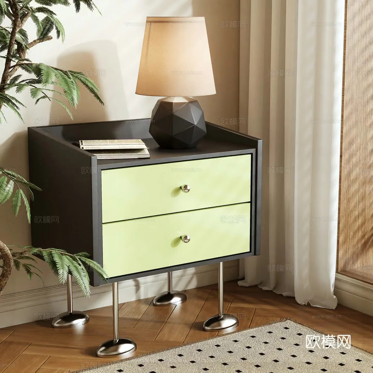 Modern night table 3d model