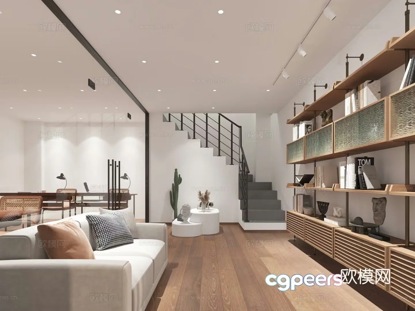 Modern luxury store 3d model