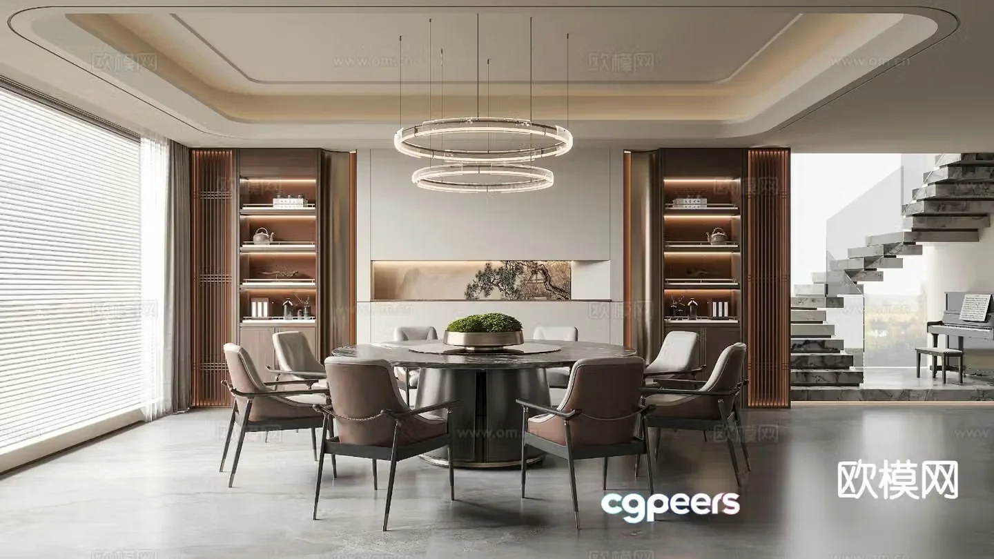 New Chinese restaurant 3d model