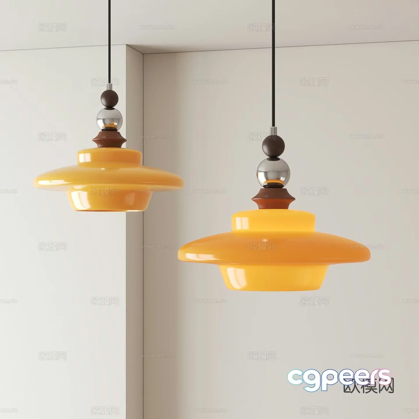 Medieval style small chandelier glass chandelier 3d model