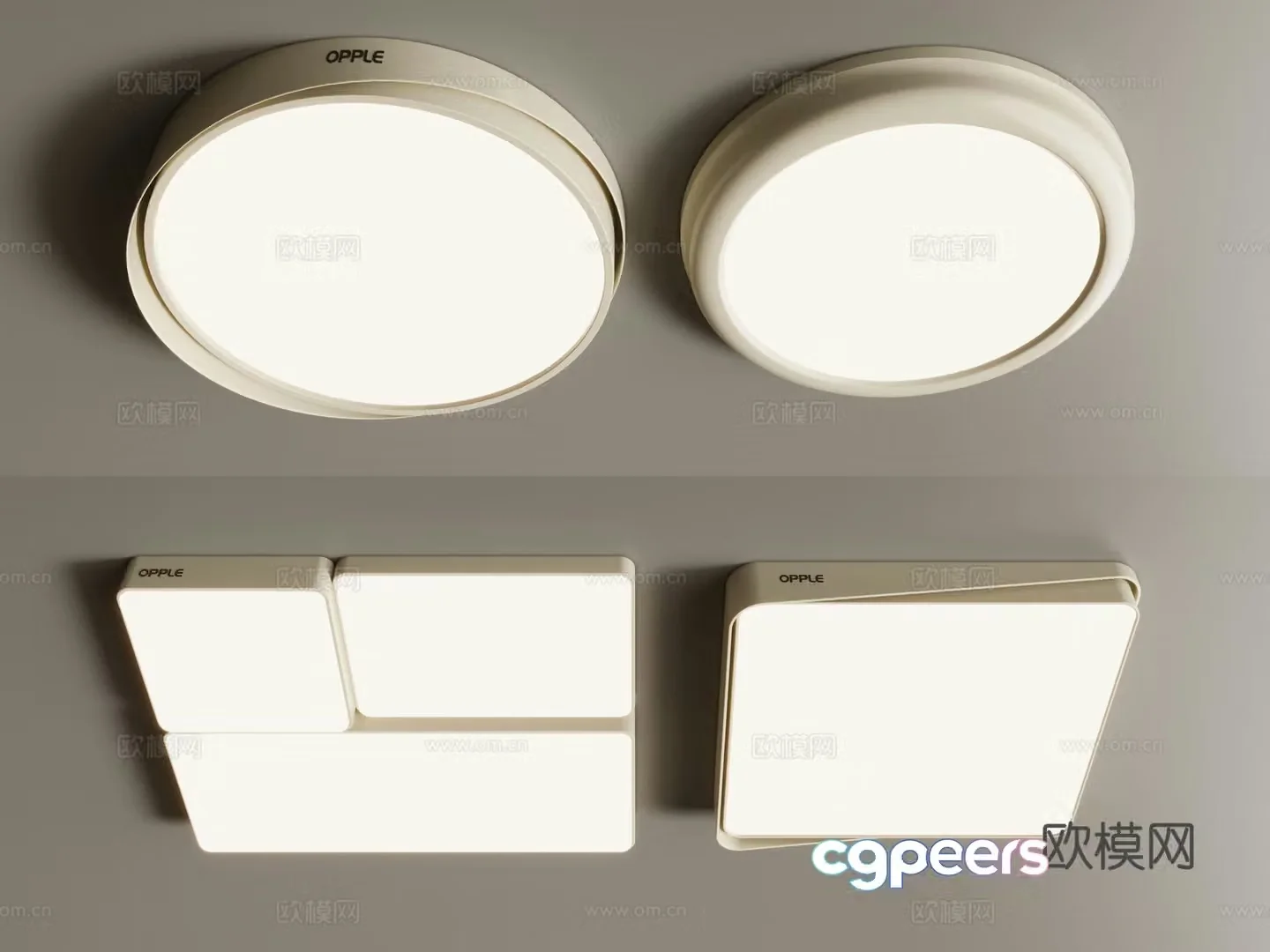 Modern ceiling light 3d model