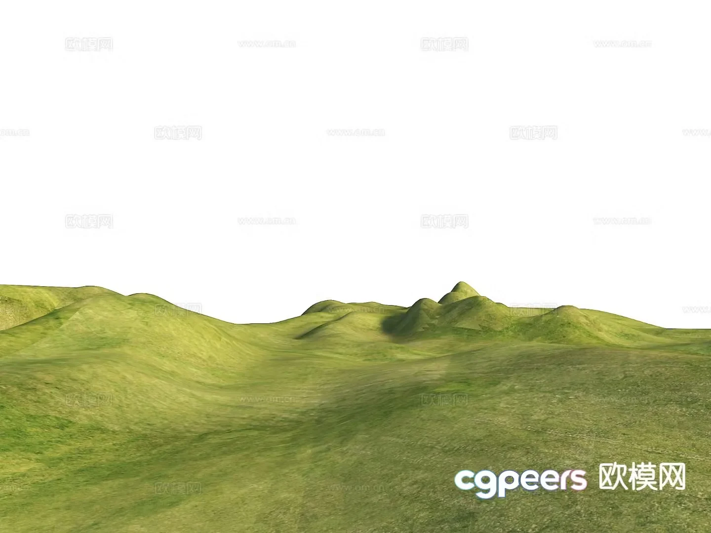Modern landscape mountains mountain terrain mountain park terrain 3d model