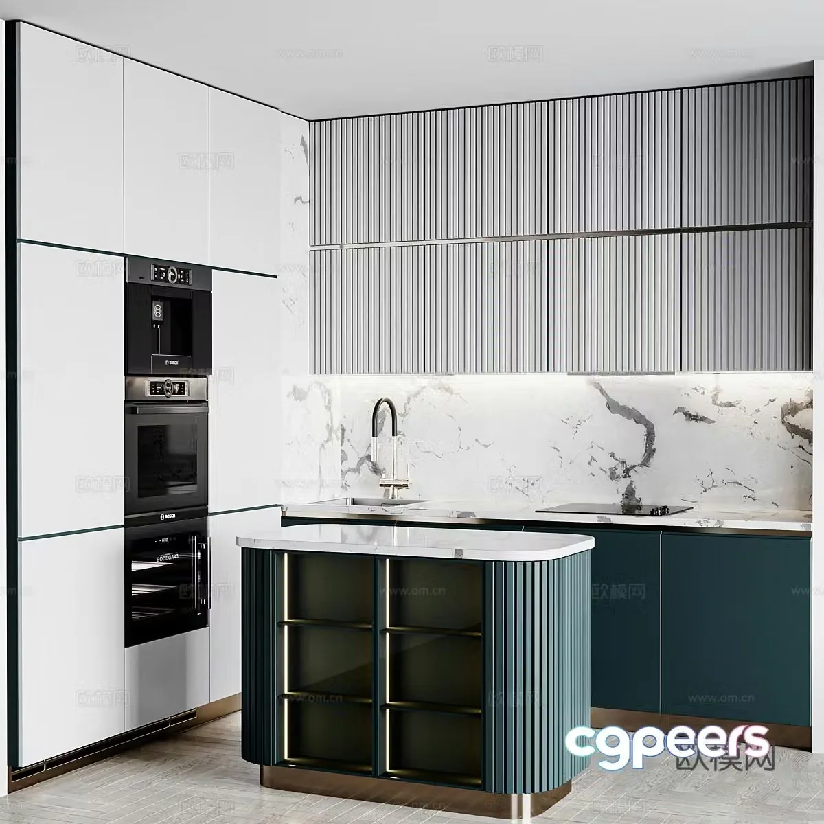 Modern light luxury cabinet 3d model