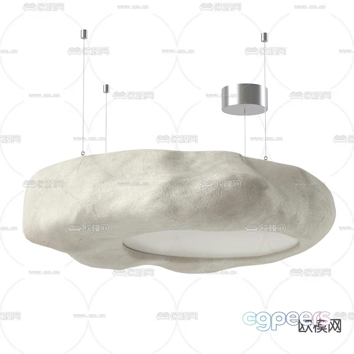 Wasabi Chandelier Rock Chandelier 3D Model