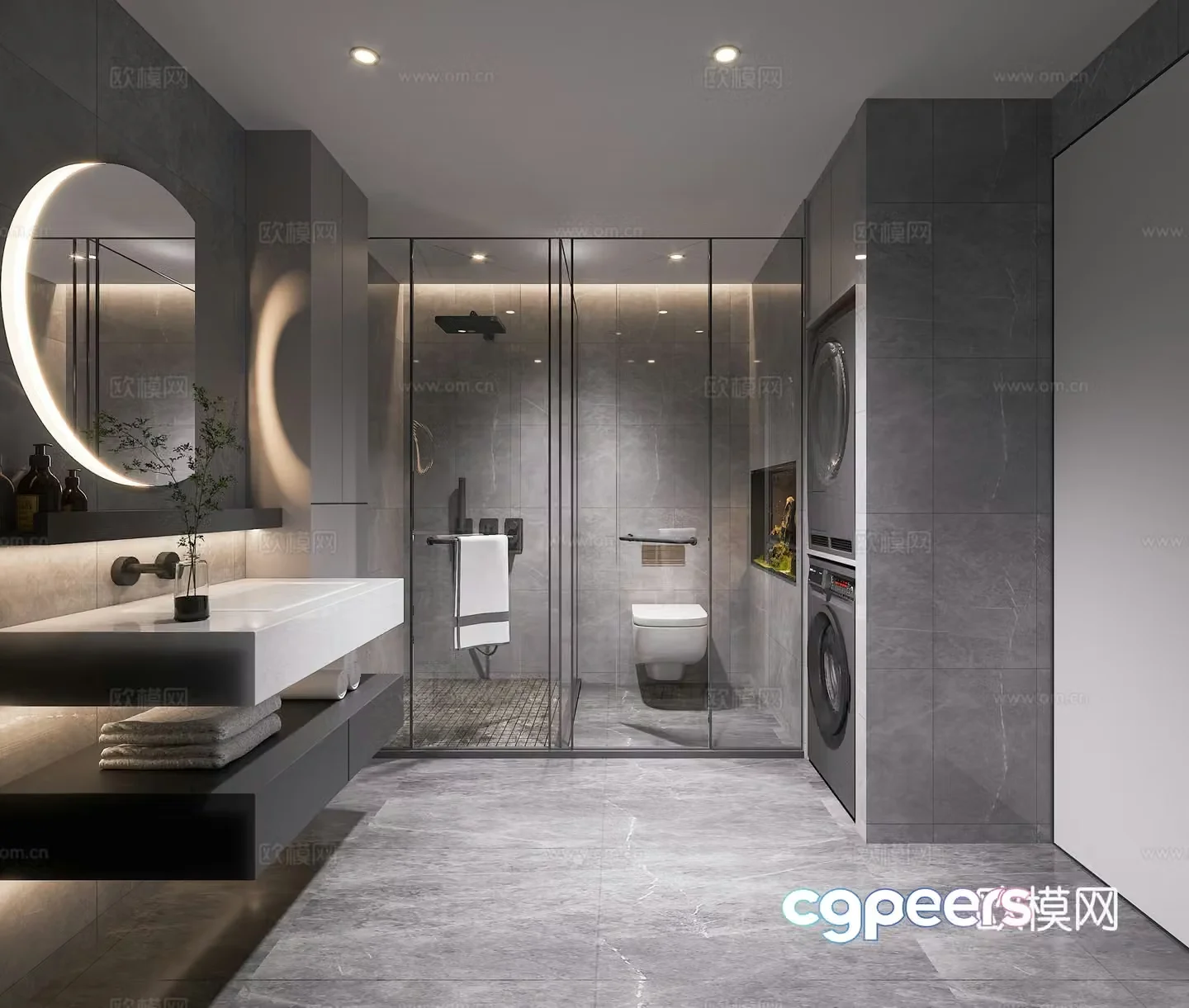 Modern bathroom 3d model