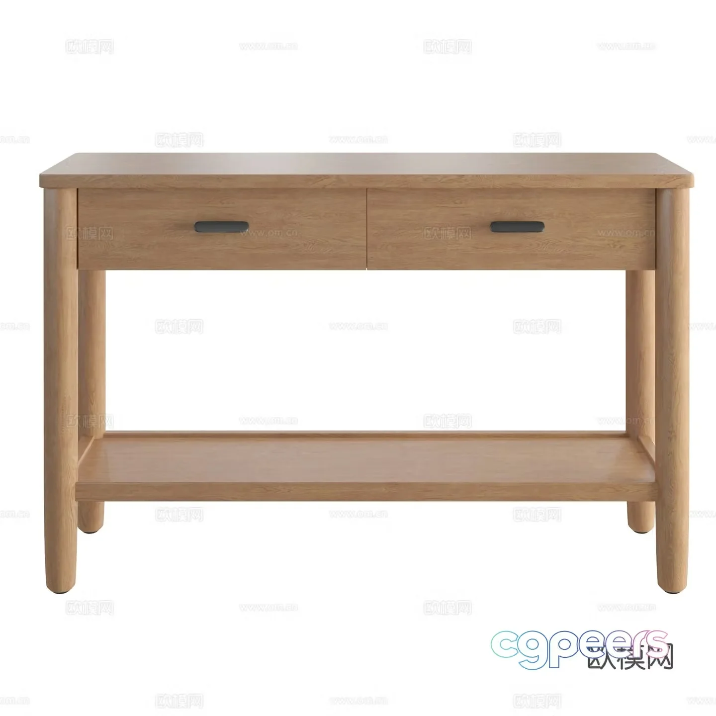 Hargrove Nordic Entrance Cabinet End View Cabinet Side Cabinet 3D Model
