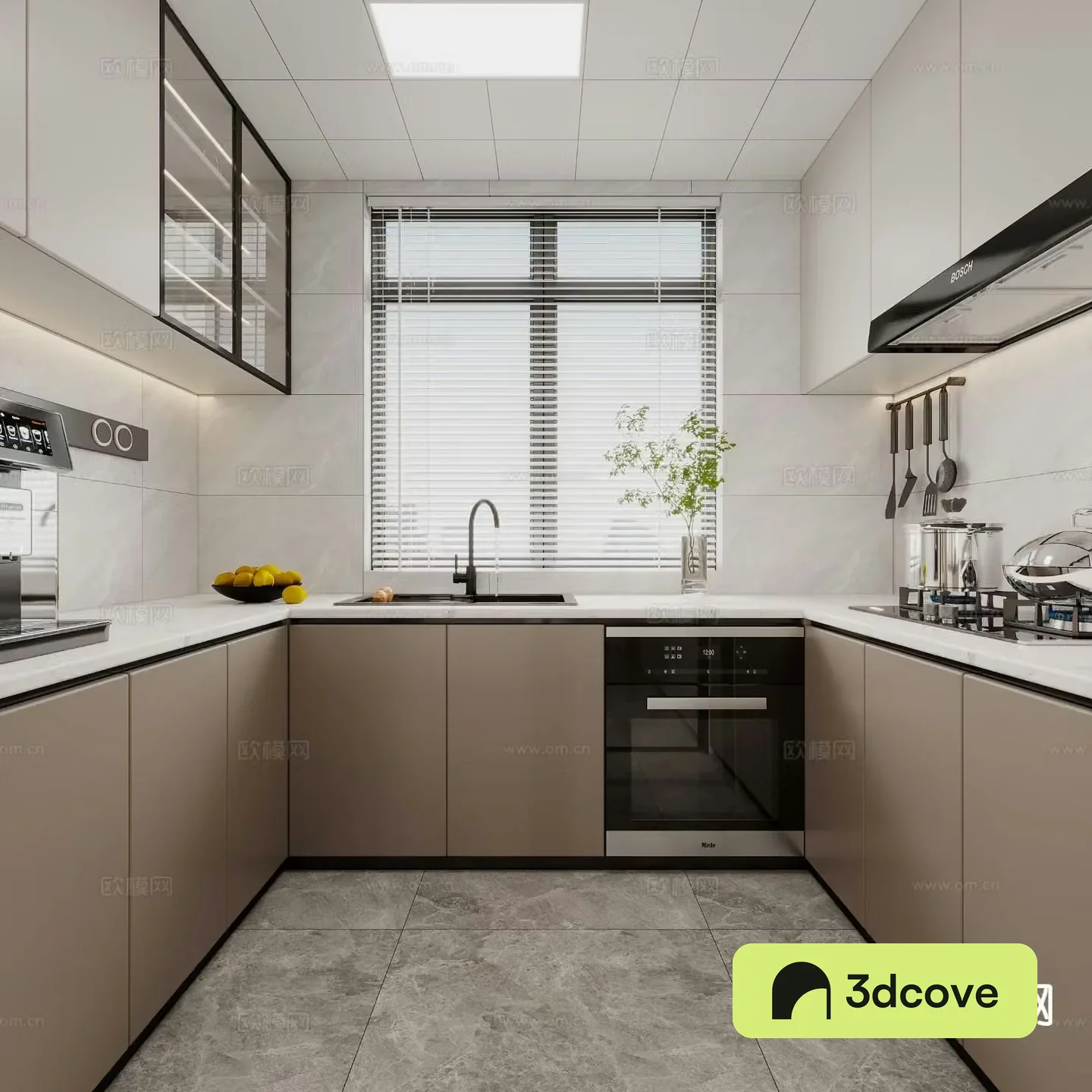 modern kitchen cabinet