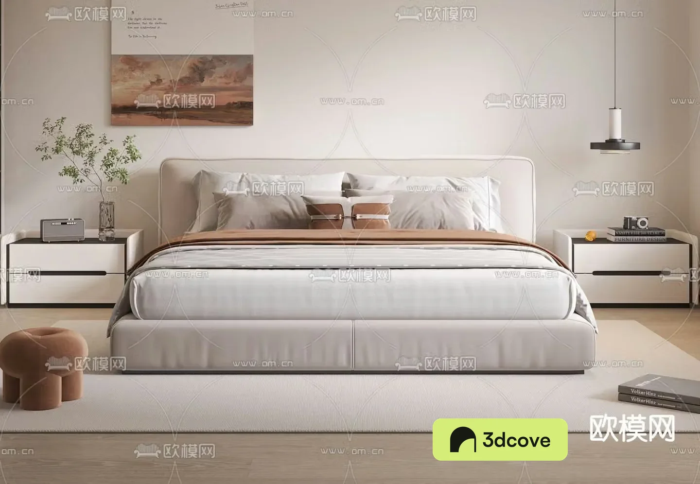 Modern double bed