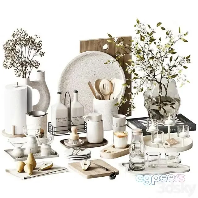 3ds Max Free – kitchen set H31