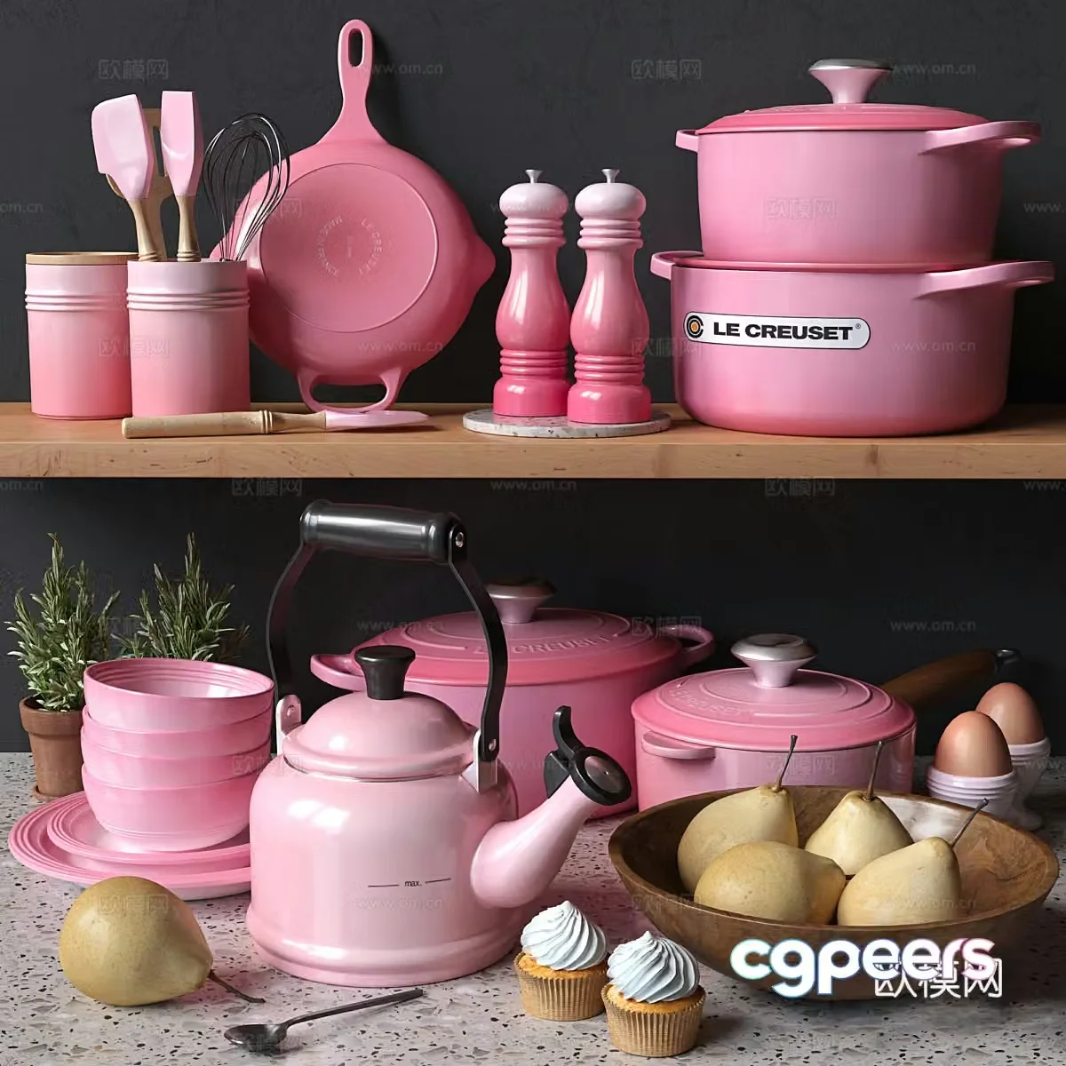 Kitchenware combination 3D model