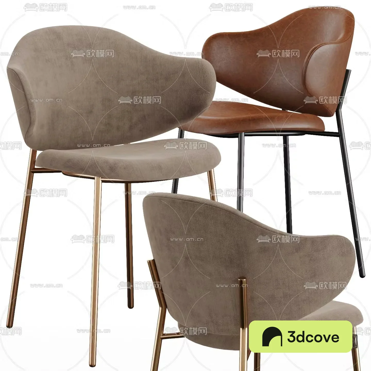 Calligaris modern fabric side chair
