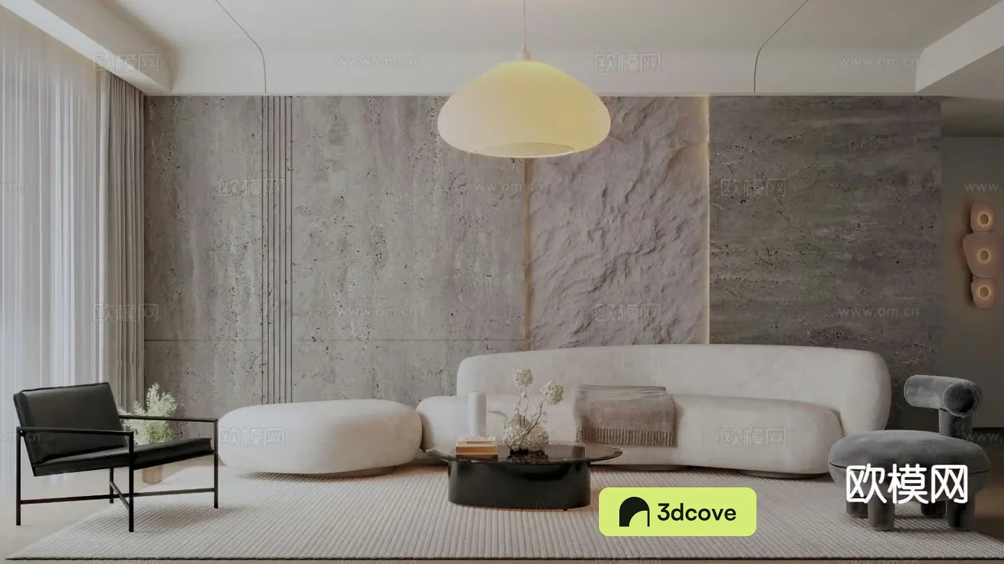 Wabi-sabi living room