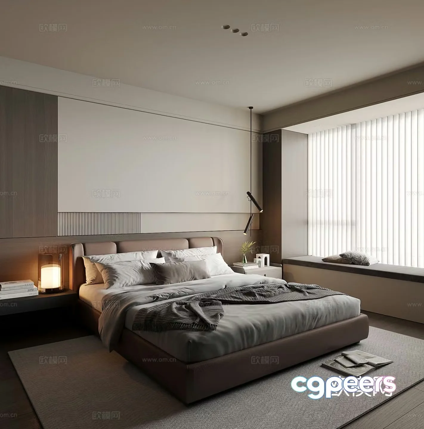 Italian style bedroom second bedroom 3d model