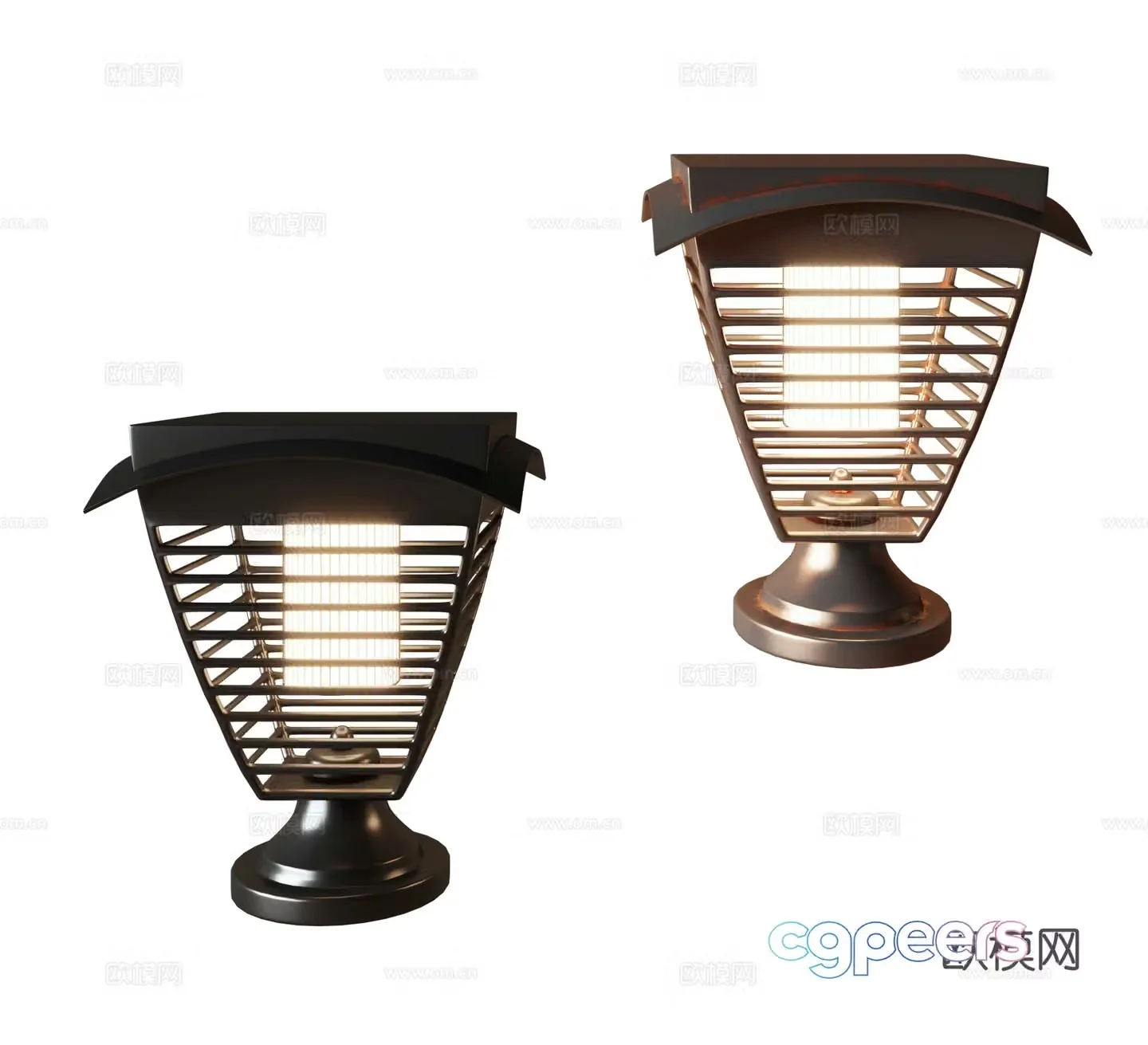 Modern garden lamp floor lamp 3d model