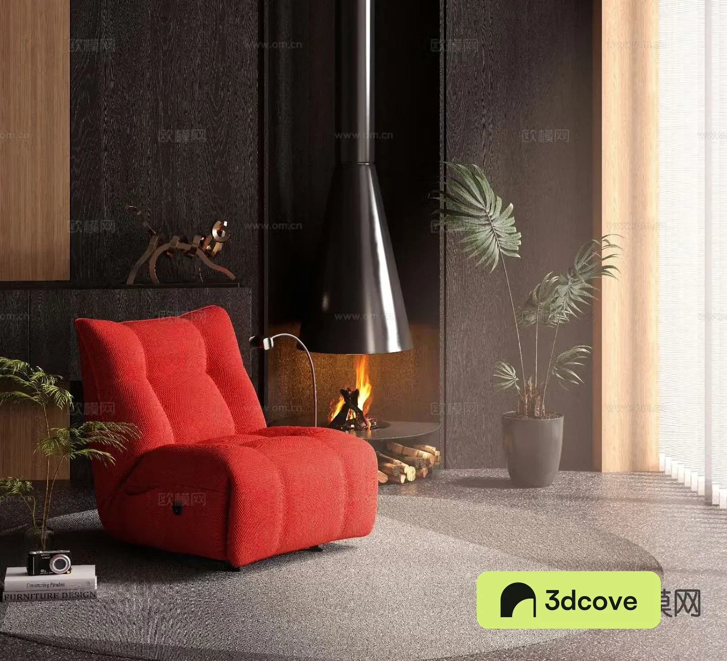 Modern single sofa