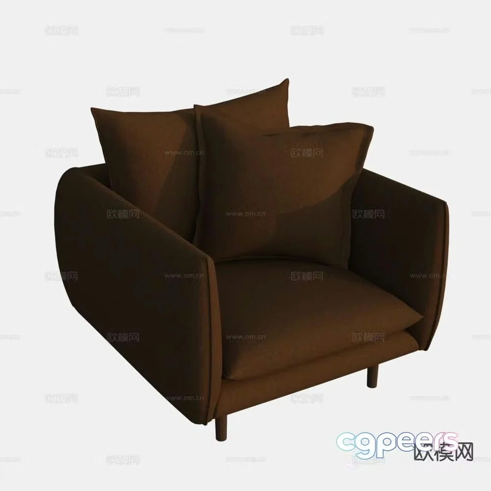 Single sofa leisure sofa 3d model
