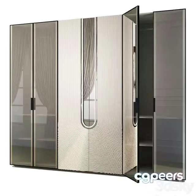 3ds Max Free – Swing cabinet for clothes Lexus. Wardrobe by Medusa Home