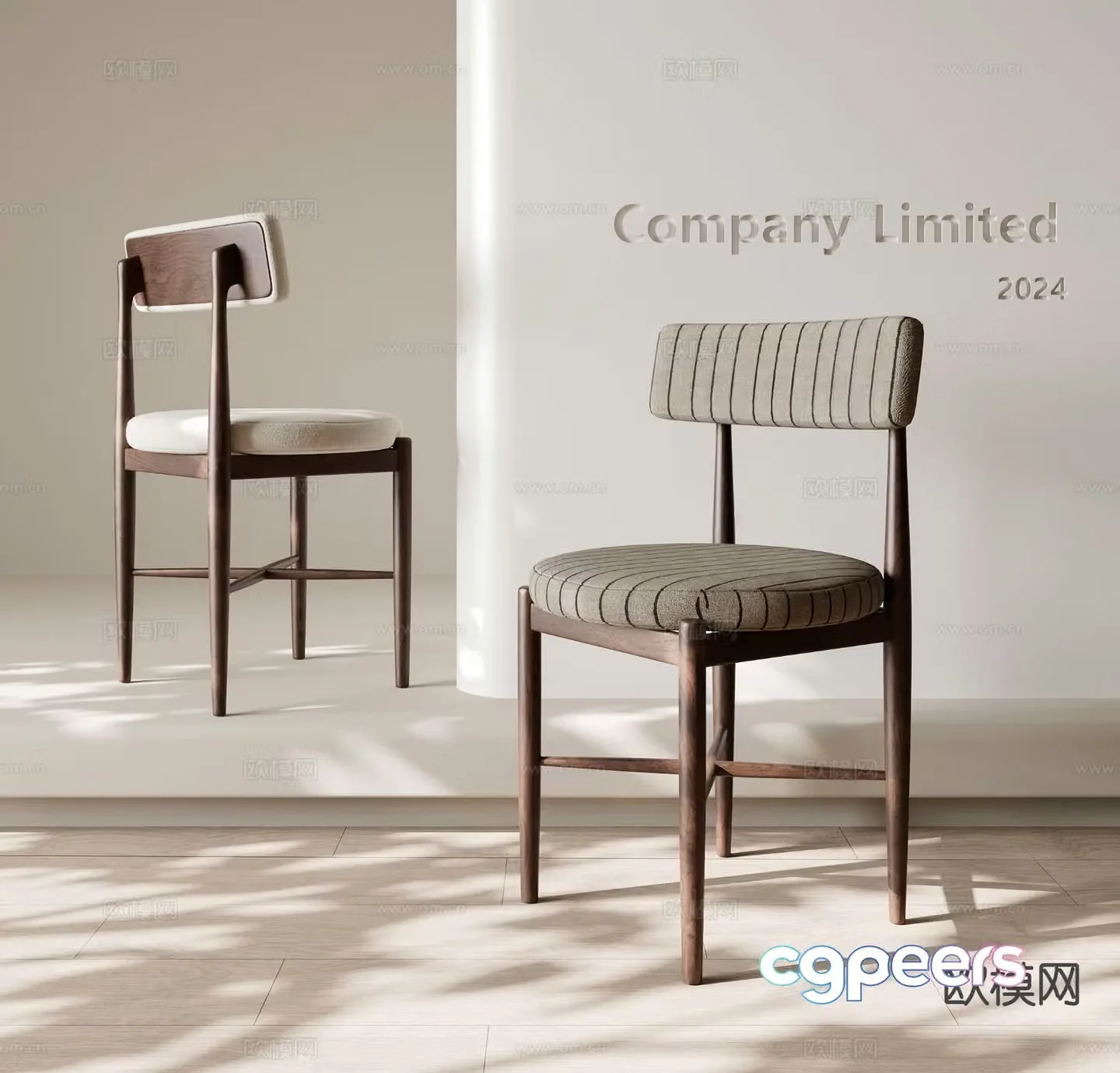Medieval style single chair dining chair 3d model