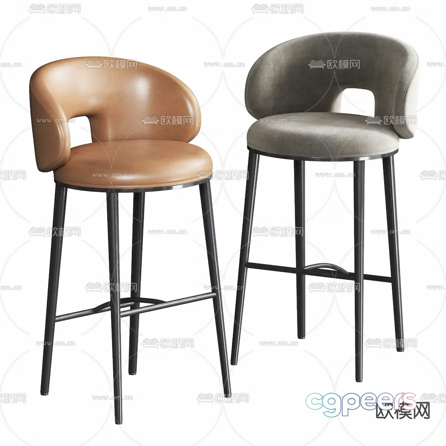 Bar stool bar stool high corner stool 3d model