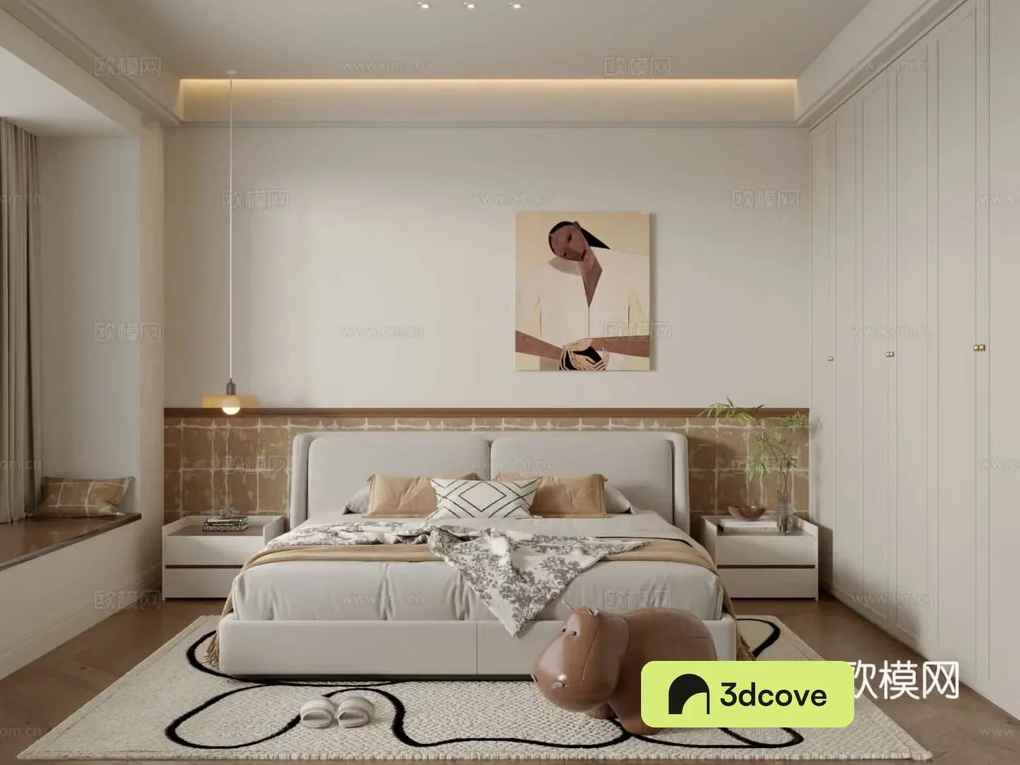 Wasabi Bedroom 3D Model