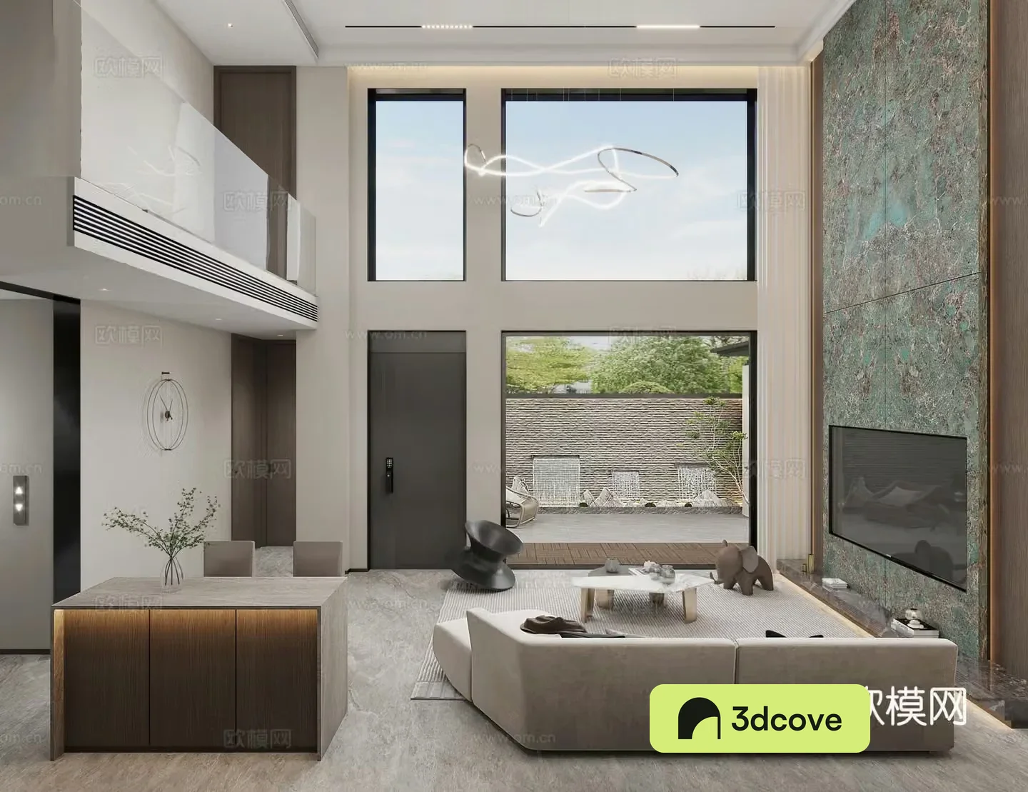 Modern living room Villa living room