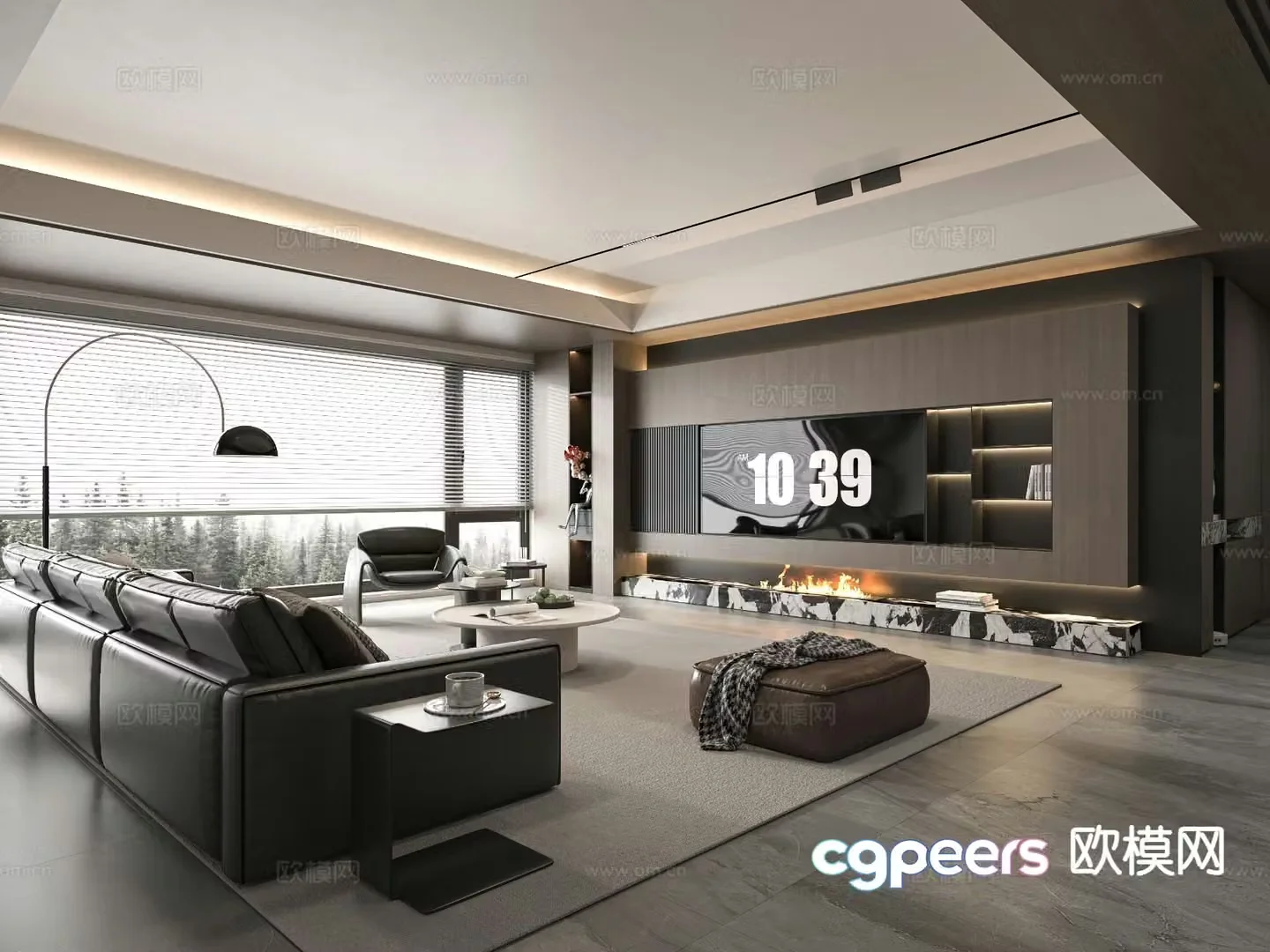 Italian living room 3d model