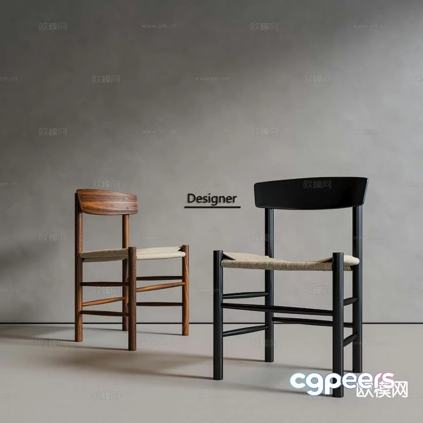 Wabi-sabi chair single chair 3d model