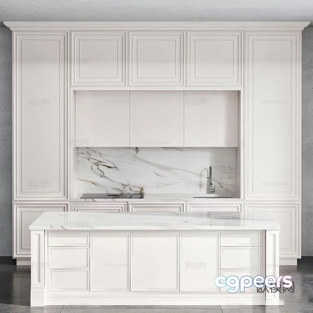 Modern cabinet 3d model