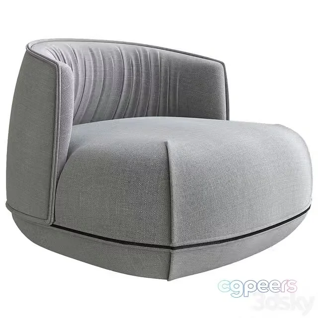 3ds Max Free – Brioni up Armchair Kristalia