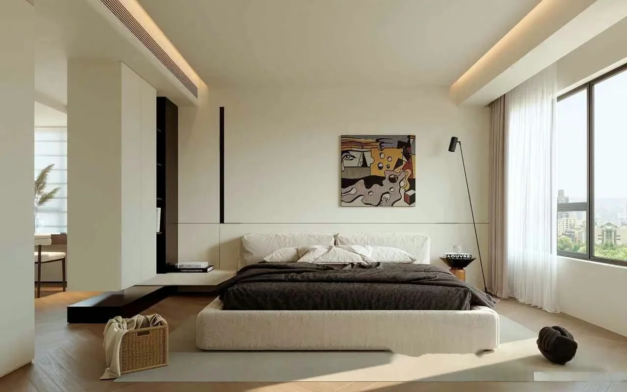 Modern Minimalist Bedroom 3D Model – 5914 – CORONA Render