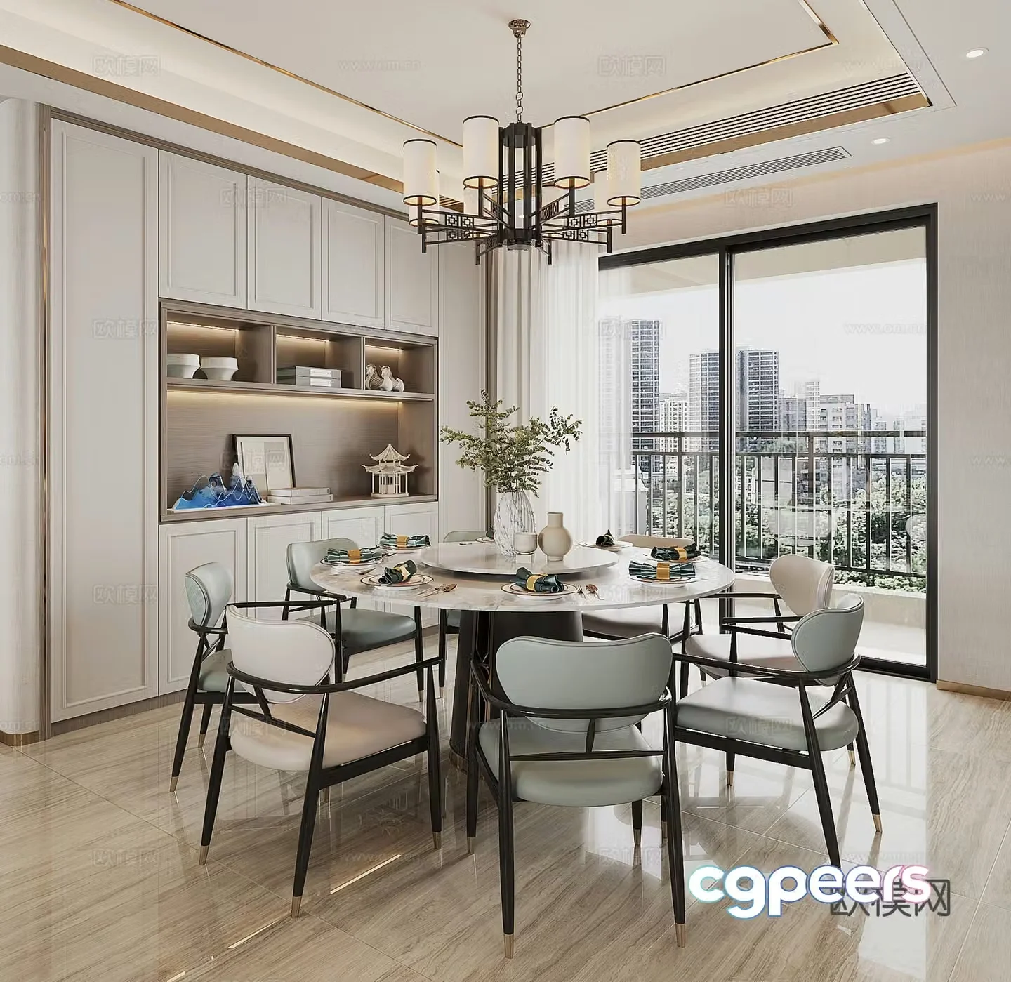 New Chinese restaurant 3D model