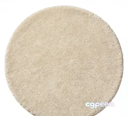 A Circular Beige Rug 3D Model – 17320 – VRAY Render