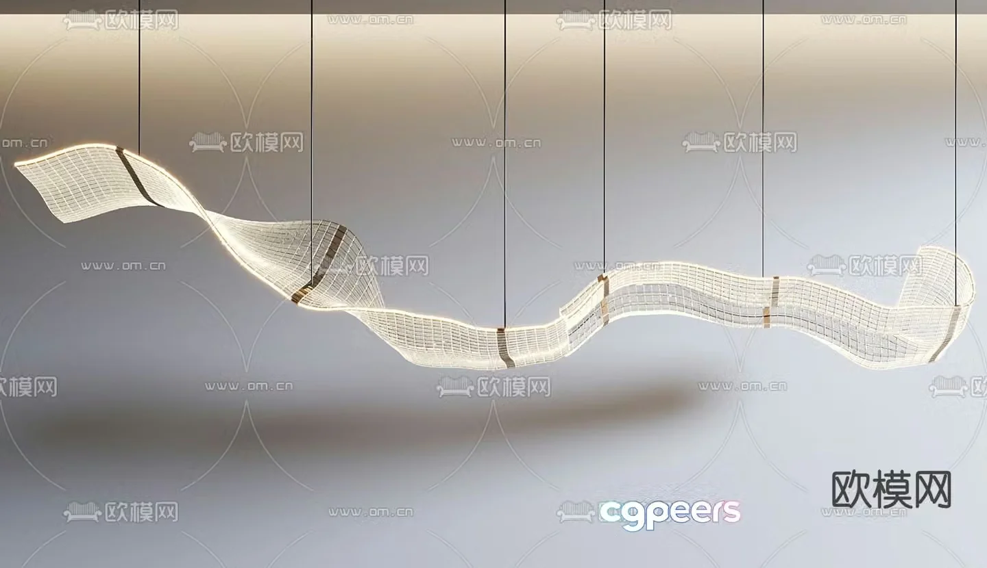 Modern chandelier art chandelier crystal chandelier 3d model