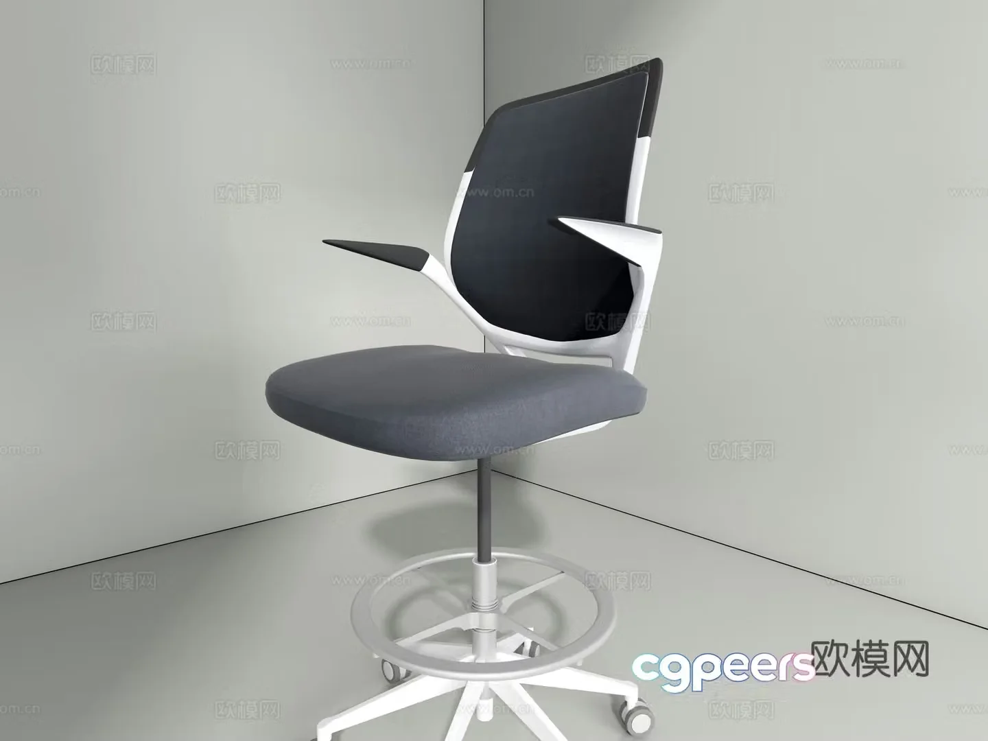 Office chair bar chair conference chair 3d model