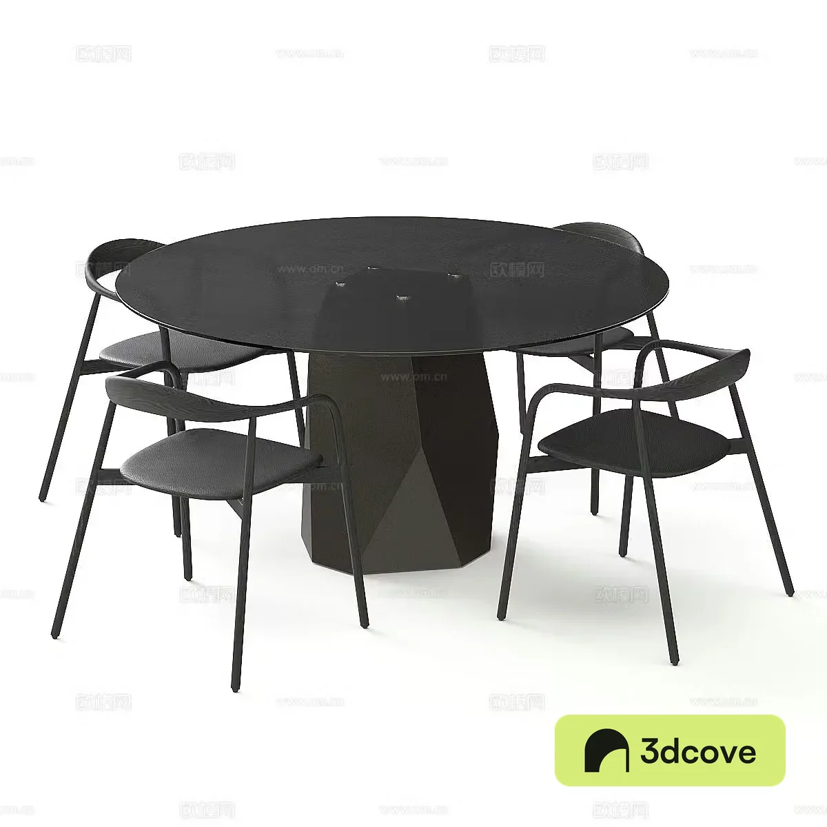 Italian dining table and chairs round dining table