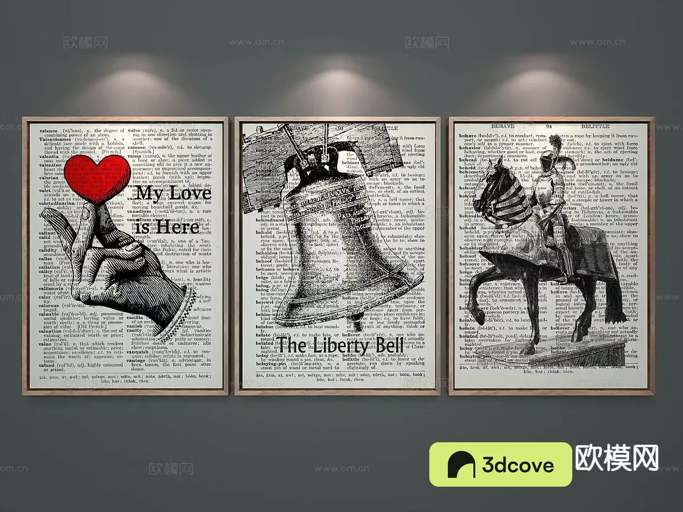 American simple painting combination painting decorative painting