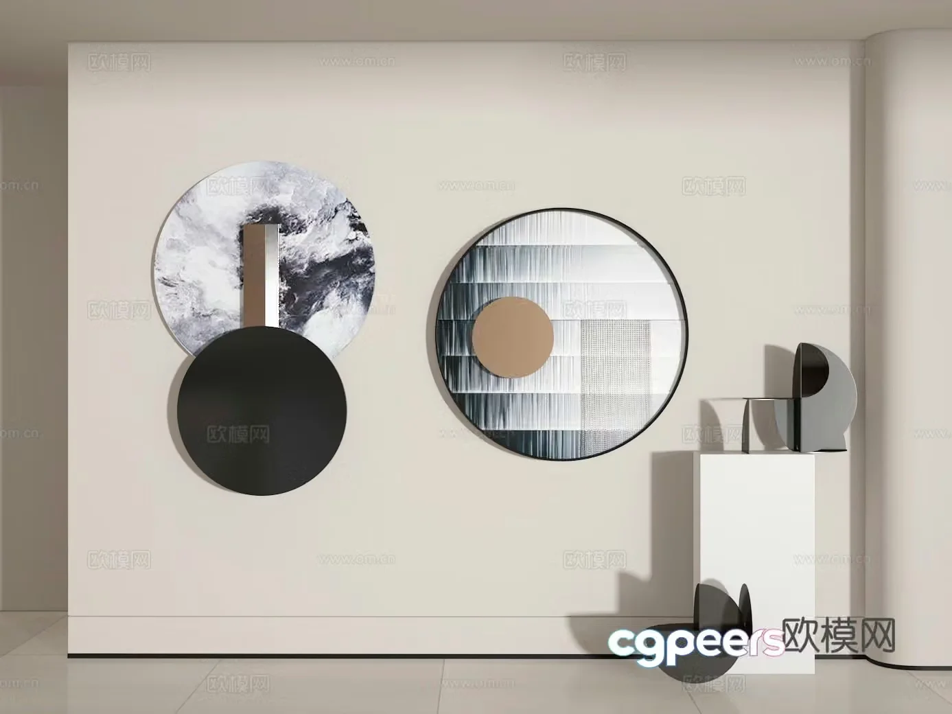 3D wall decoration model