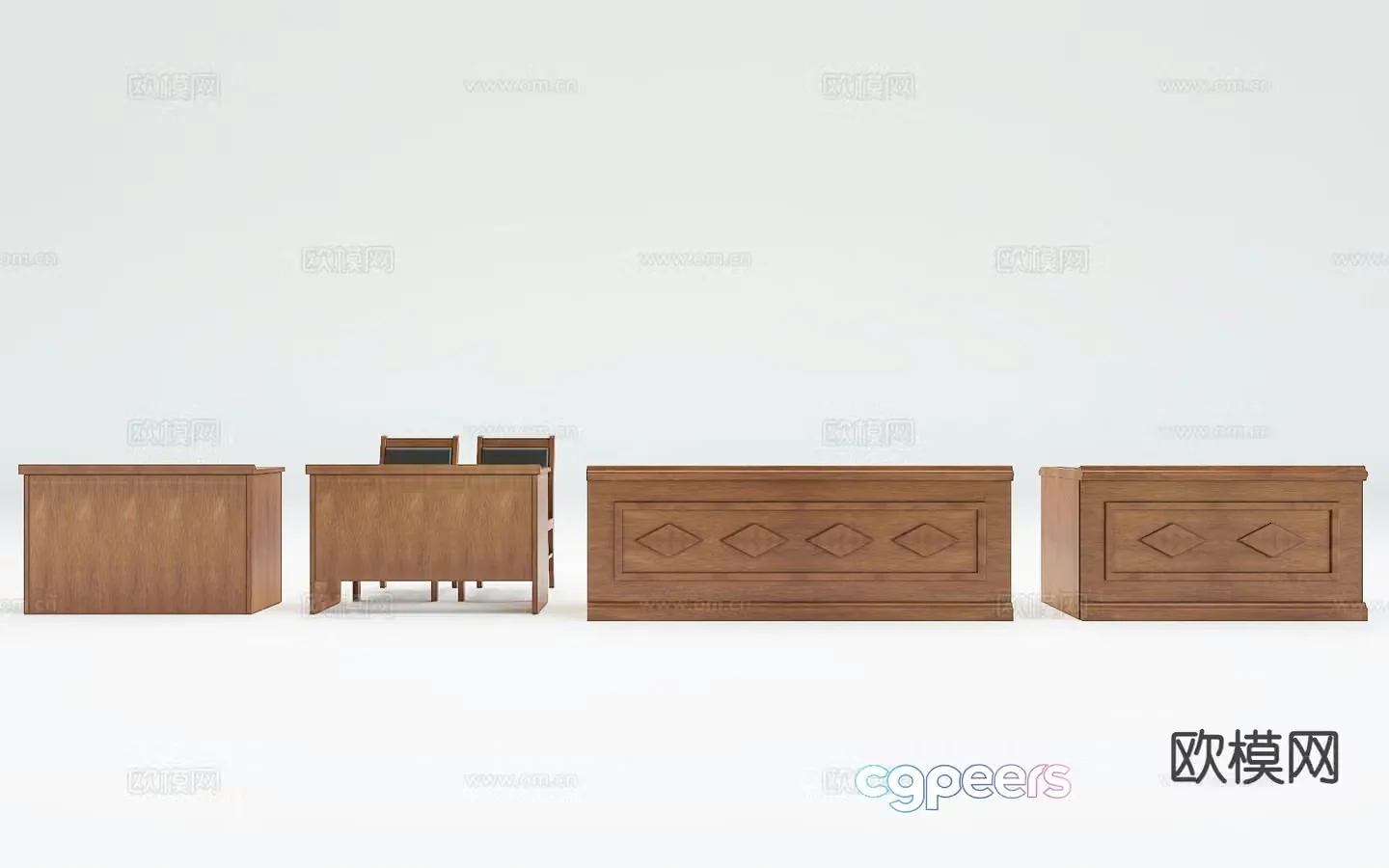conference table conference table bar table 3d model