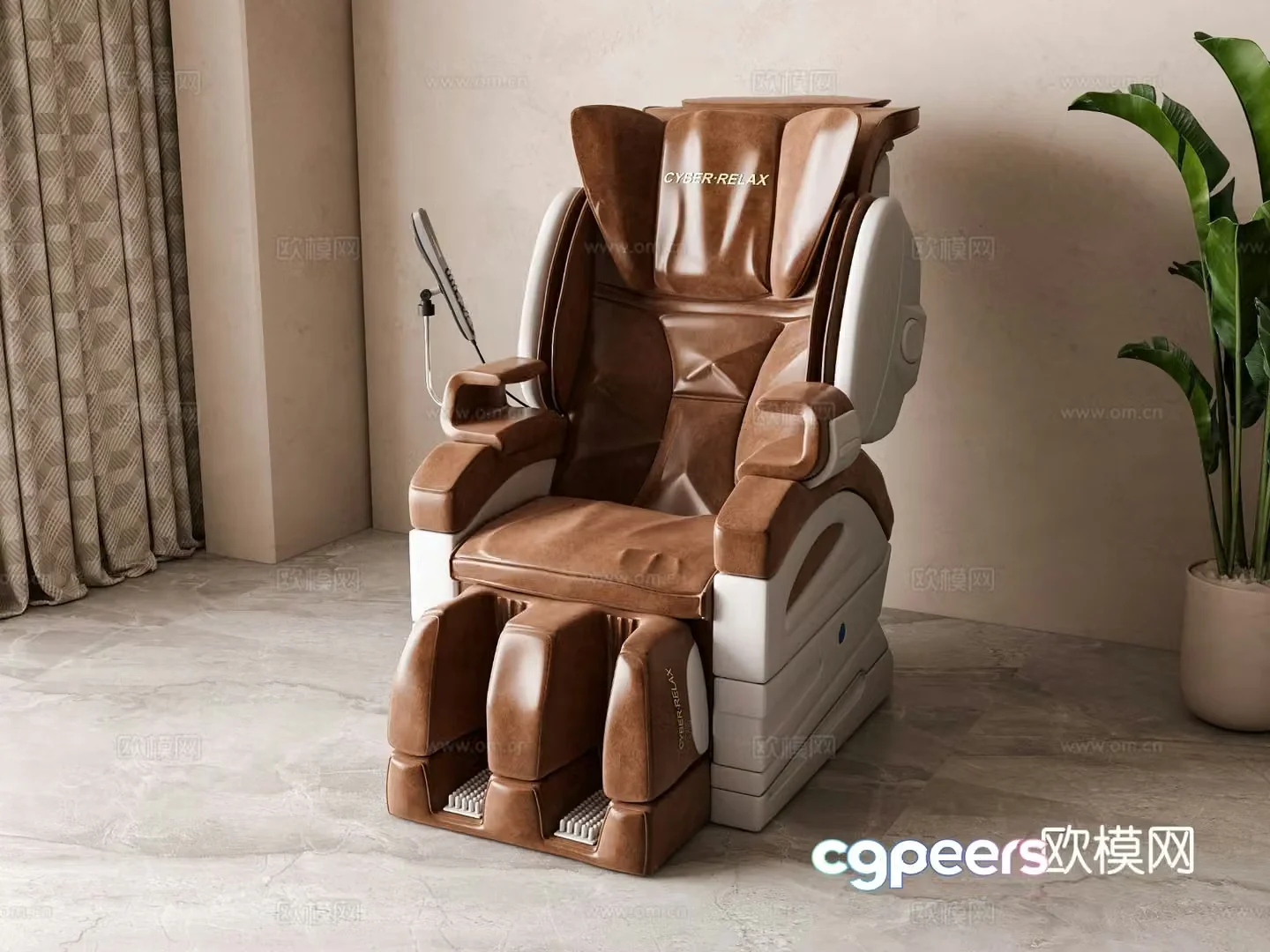 Modern massage chair 3d model