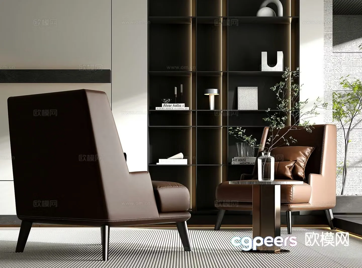 Modern chair sofa chair leisure chair 3d model