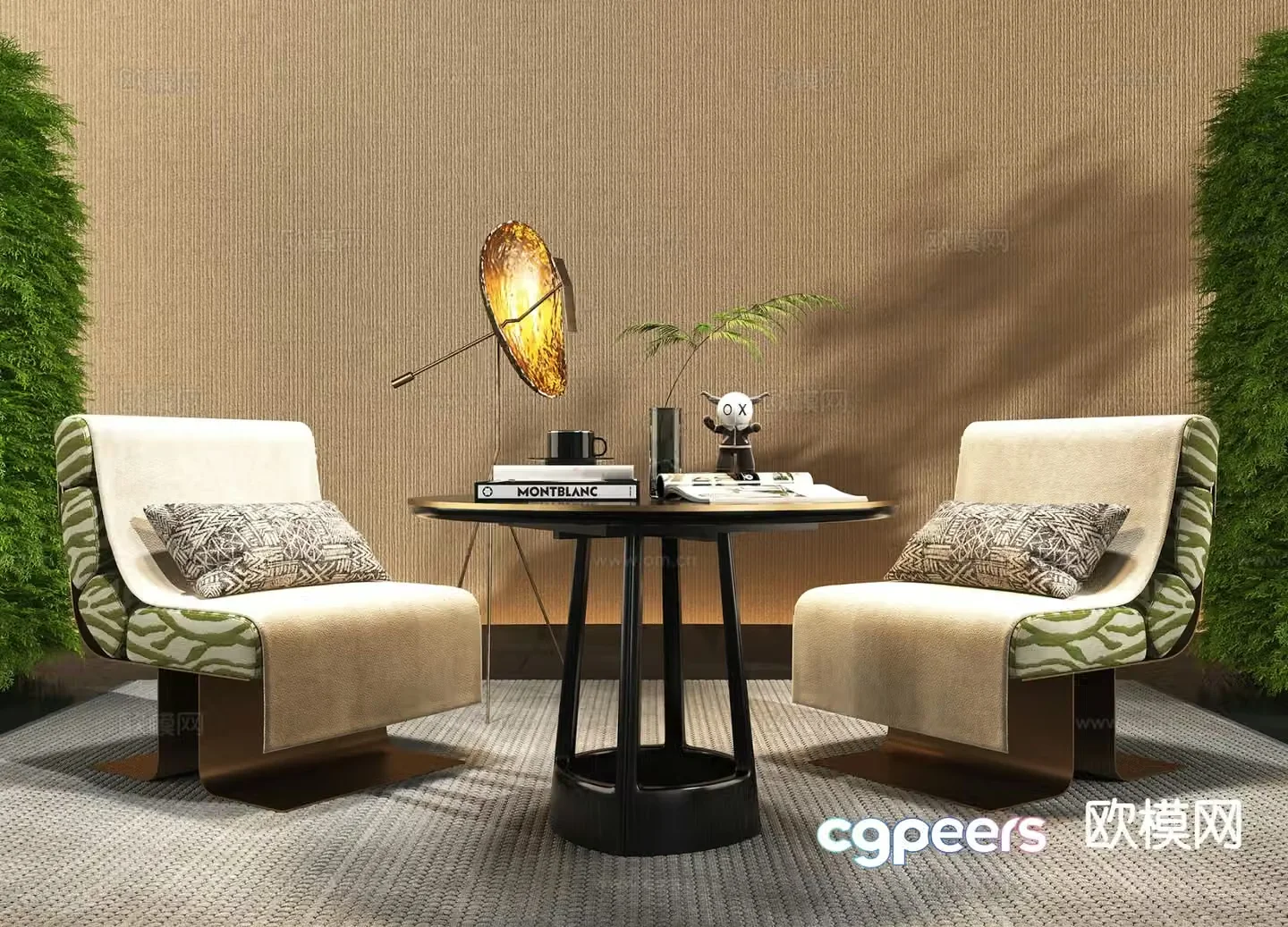 Modern lounge chair 3d model