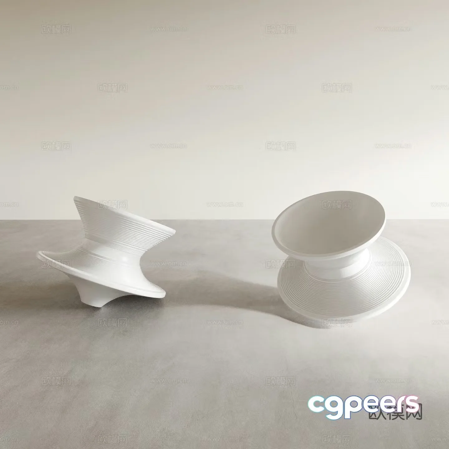 Creative chair gyro chair 3d model