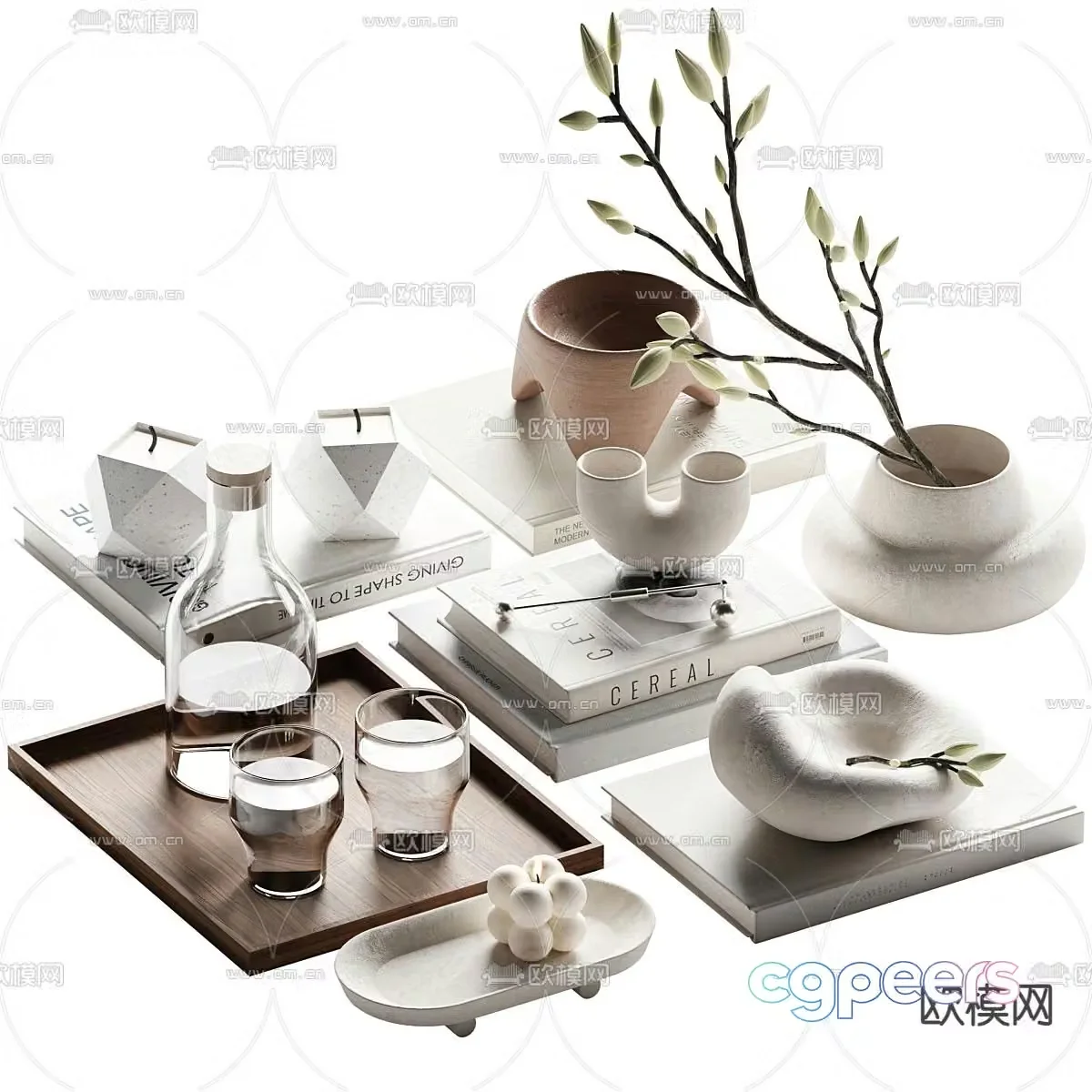 Modern desktop ornaments Jewelry ornaments 3d model