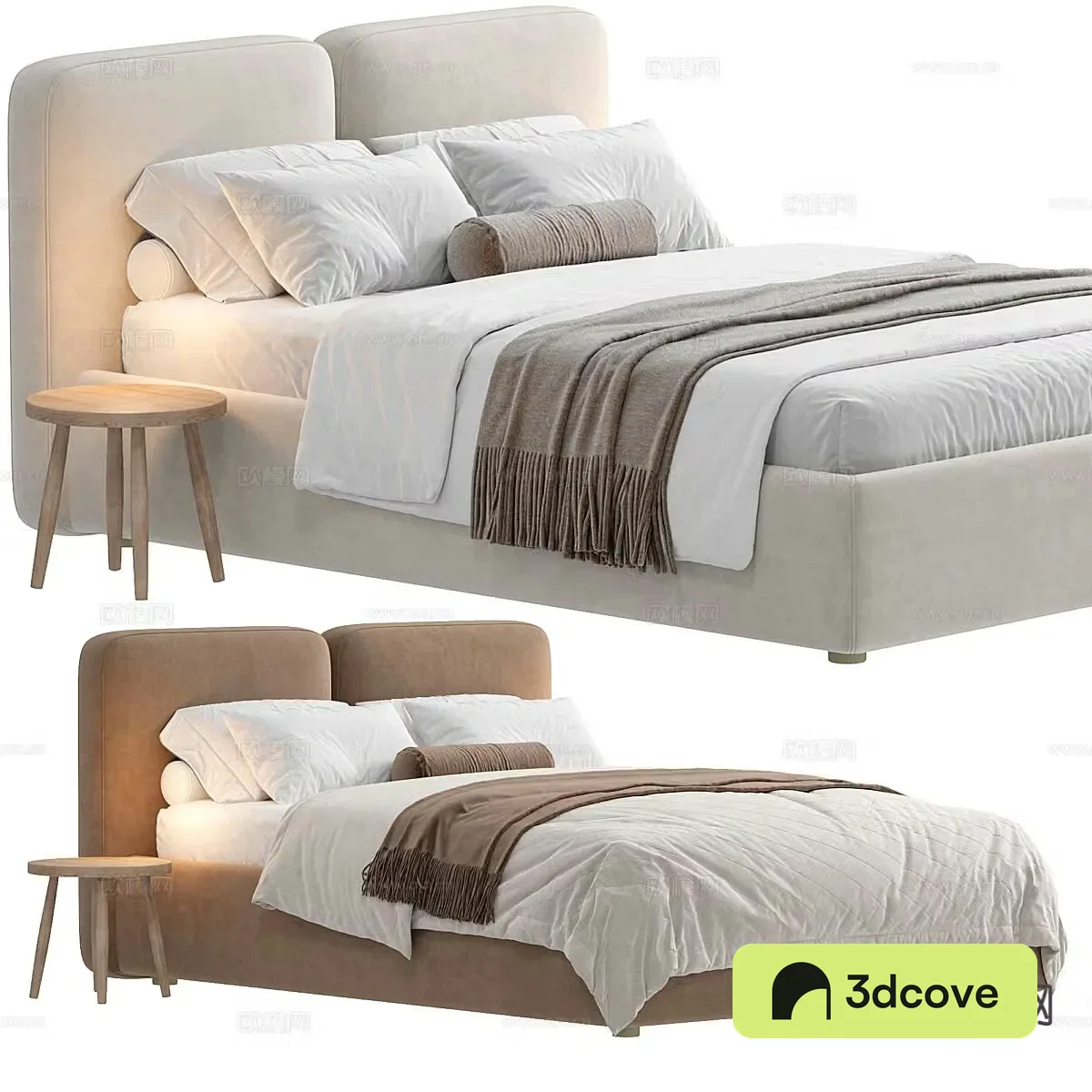 Modern double bed