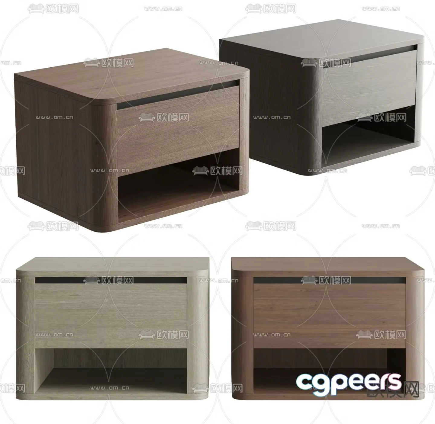 AnaRoque modern bedside table 3d model