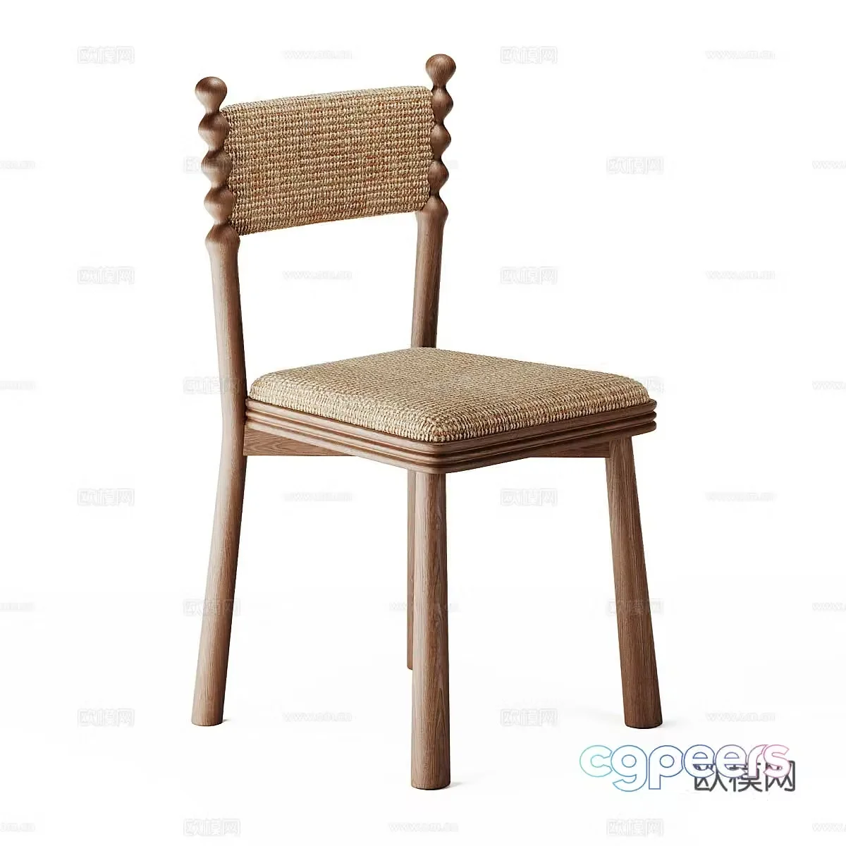 New Chinese style Tama chair 3d model