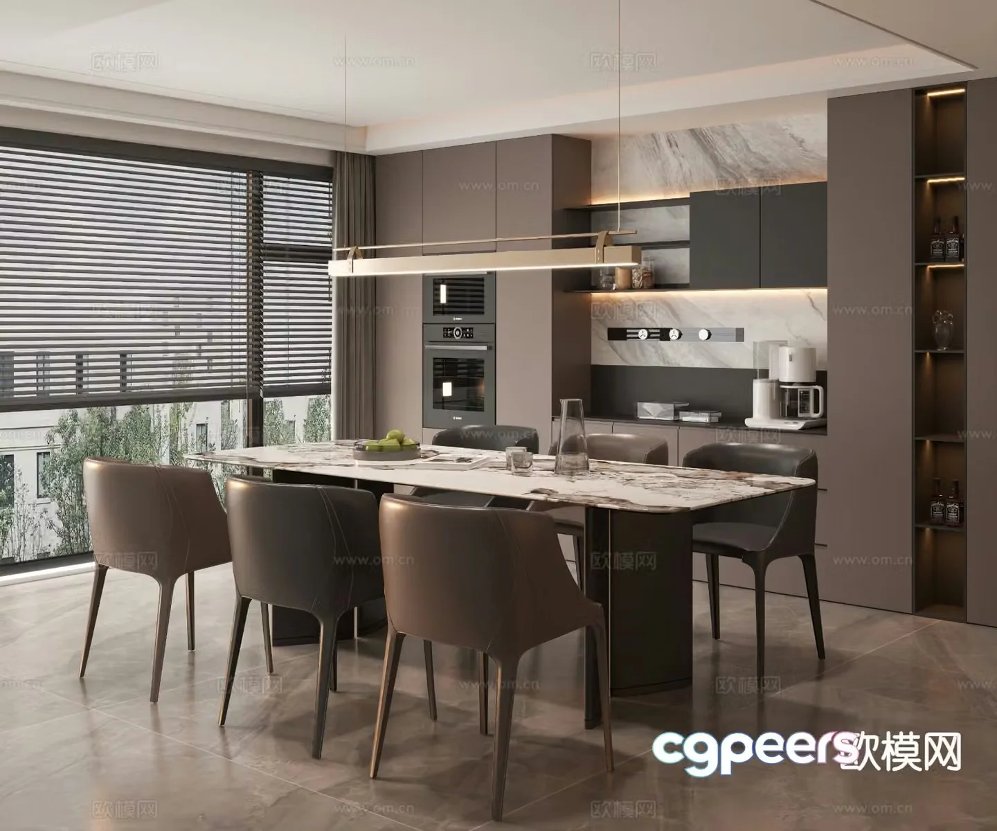 Italian restaurant 3d model