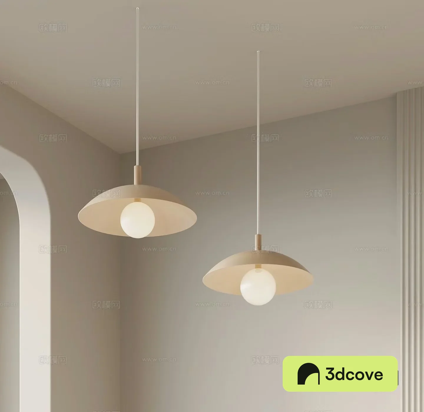 Cream style small chandelier