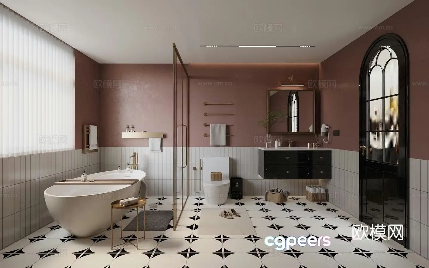 French bathroom 3d model