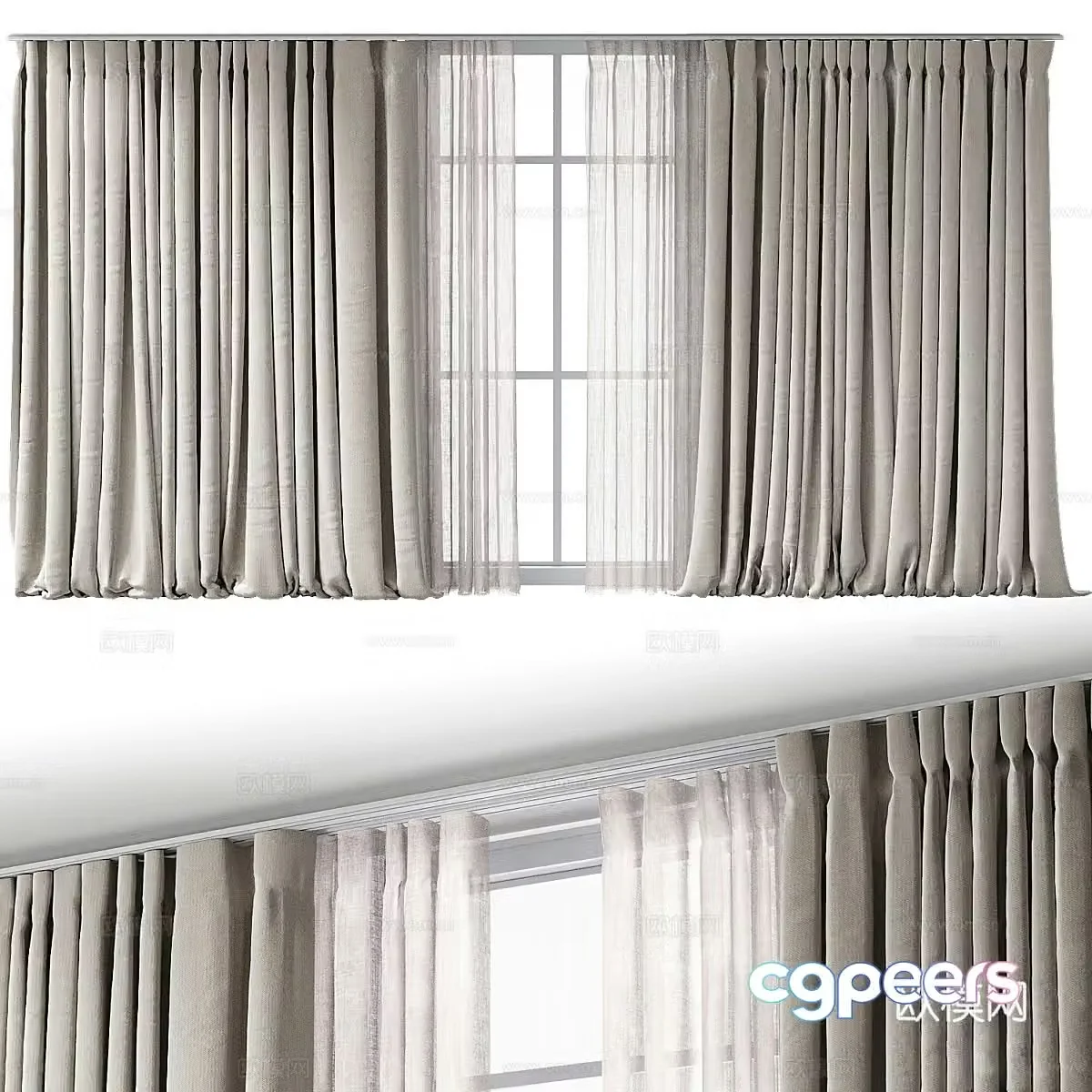 Curtain 3d model